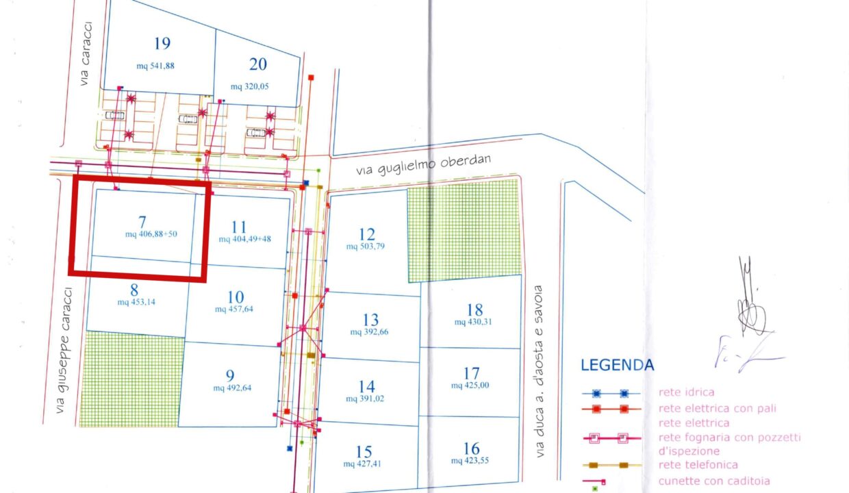 Progetto esecurtivo piano di lottizzazione delle aree adiqacenti 7